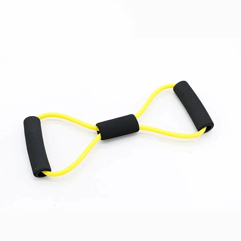 1 Pc 8-shaped Tension Rope Auxiliary Household Elastic Band with Handles Training Equipment For Leg Thigh Arm Strength Training