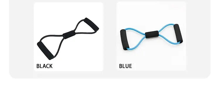 1 Pc 8-shaped Tension Rope Auxiliary Household Elastic Band with Handles Training Equipment For Leg Thigh Arm Strength Training
